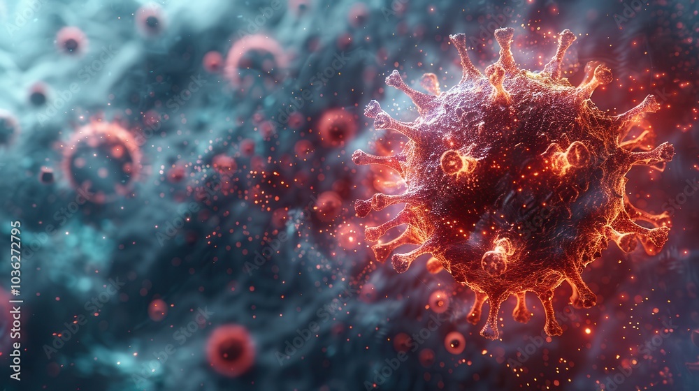 Abstract Representation of Virus Structure and Activity Abstract Representation of Virus Structure and Activity