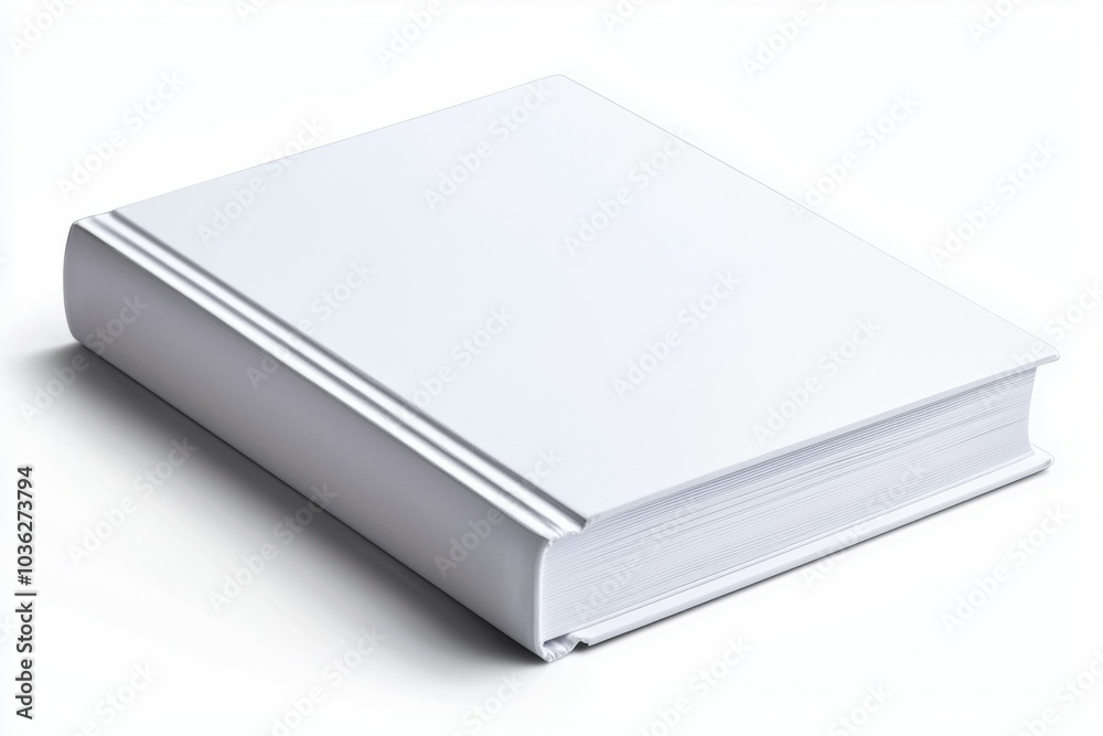 A white book with a white cover A white book with a white cover