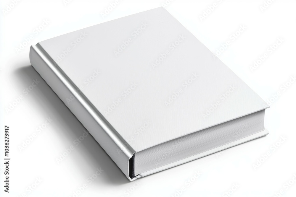 A white book with no writing on it A white book with no writing on it