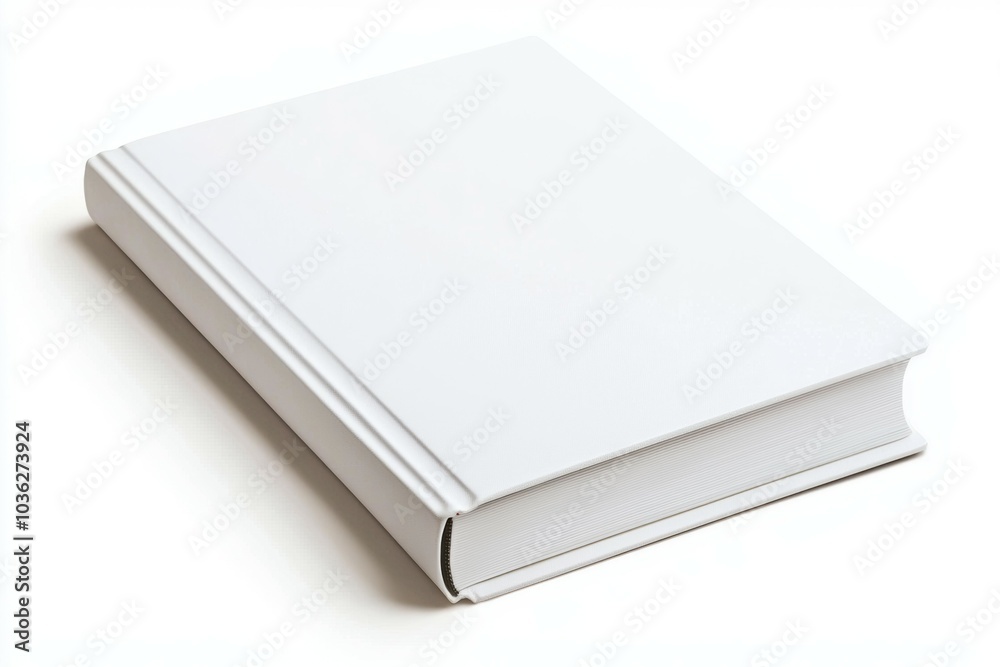 A white book with a white cover A white book with a white cover