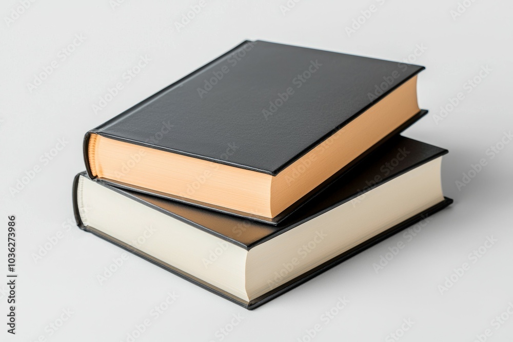 Two books stacked on top of each other Two books stacked on top of each other
