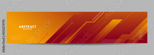 Orange Abstract Technology Futuristic Background. Modern abstract gradient background for banner background