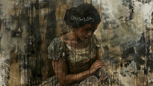 Melancholy Portrait: A Woman in Thought