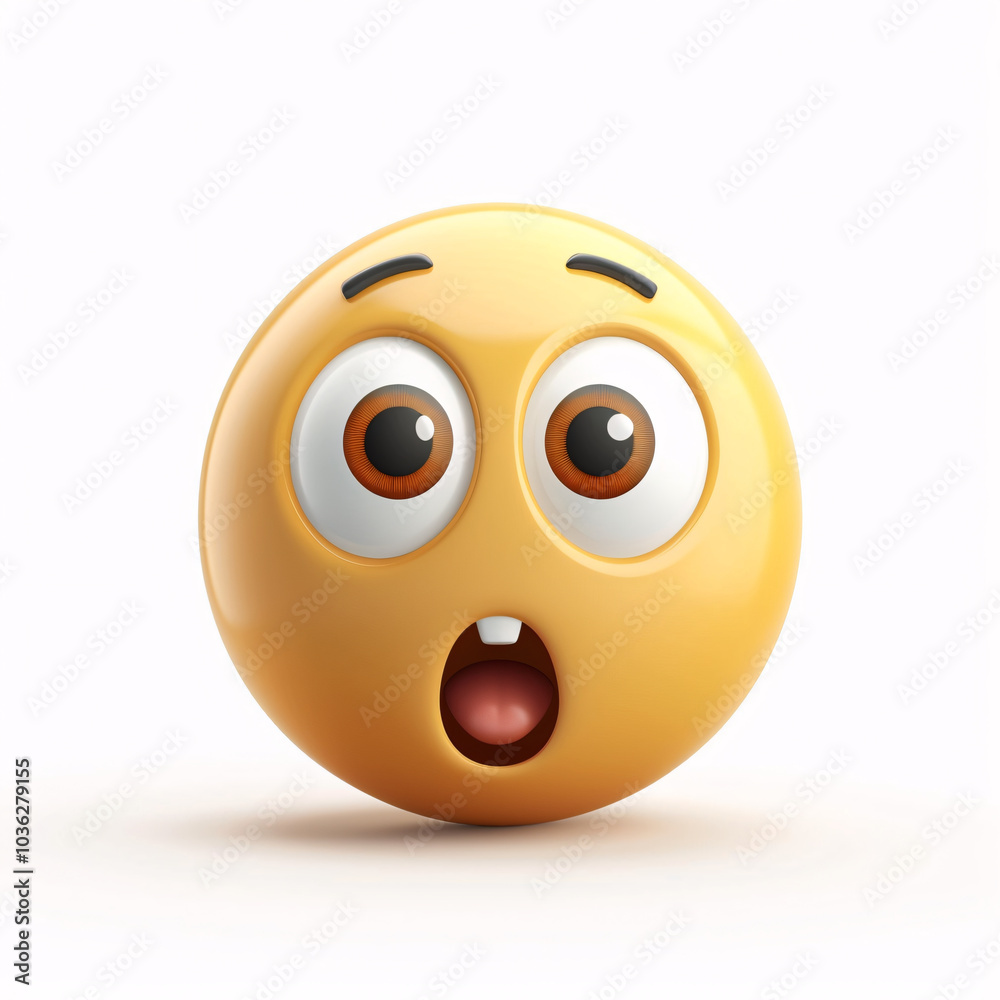 Surprised emoji with wide eyes and open mouth, expressing shock and amazement Surprised emoji with wide eyes and open mouth, expressing shock and amazement