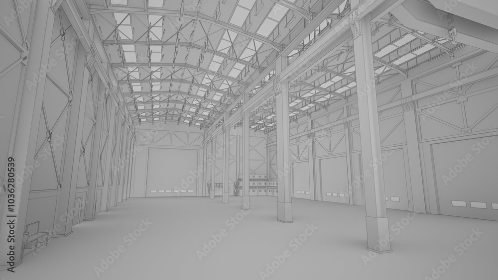 grayscale city and town 3d render grayscale city and town 3d render