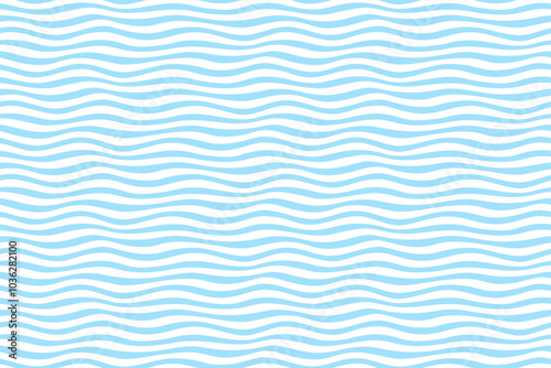 Seamless abstract pattern with light blue waves