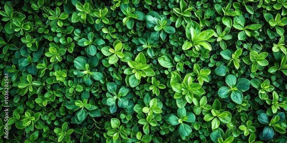 Lush Green Foliage Texture Close-Up Lush Green Foliage Texture Close-Up