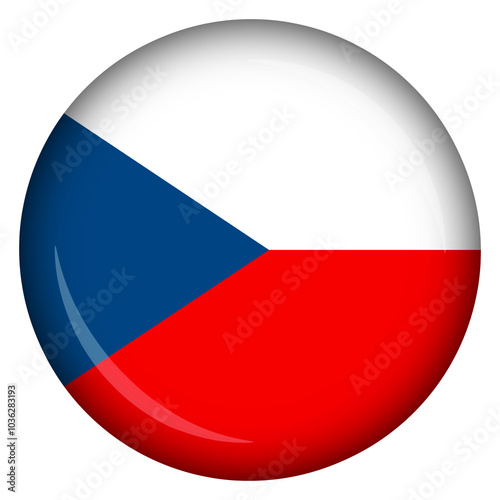 Free Download Czech flag circle pin and badge - GFXLoad