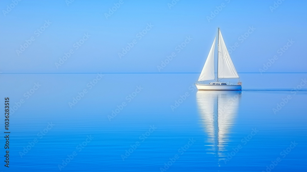 Obraz premium sailing boat on the sea.