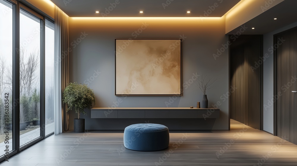 Modern minimalist style, a luxurious home entrance wall Modern minimalist style, a luxurious home entrance wall