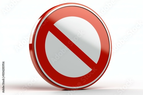Free Download Red circular sign with a bold diagonal line indicating a prohibition or restriction on access or actions - GFXLoad