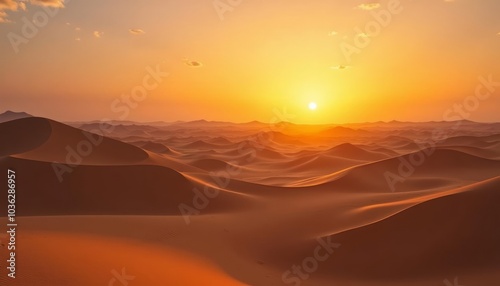  Golden hour in the desert where the sun paints the world with warmth