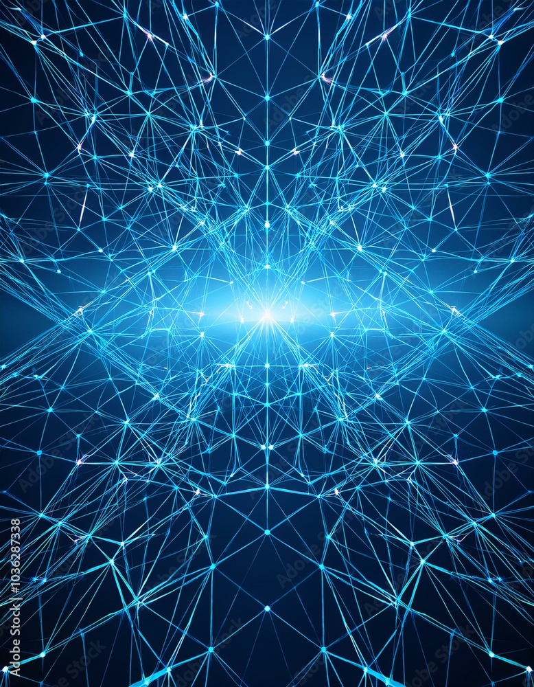 Abstract blue network Abstract blue network