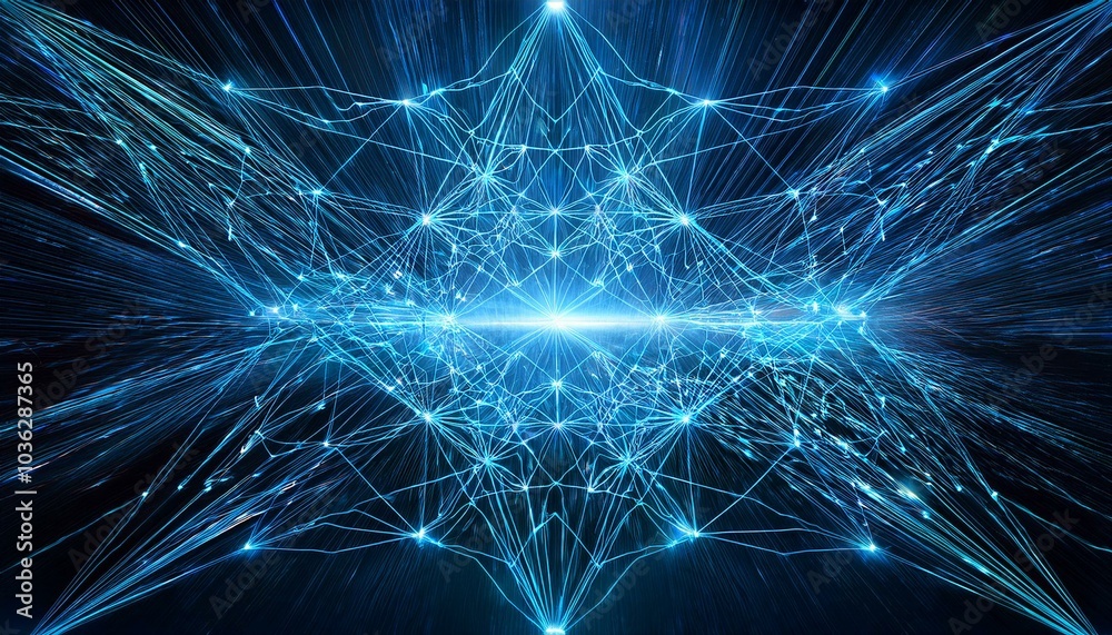 Abstract blue network pattern Abstract blue network pattern