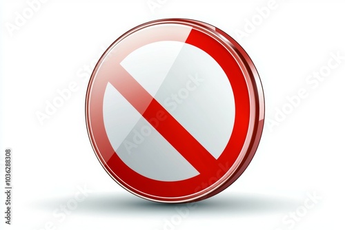 Free Download Clear no entry sign with red circle and diagonal line, designed to indicate restricted access to specific areas - GFXLoad