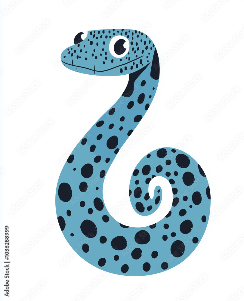 Naklejka premium illustration of a snake