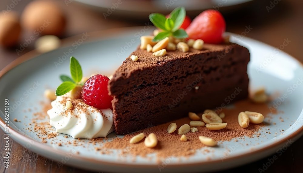 Deliciously decadent chocolate cake with a twist of freshness Deliciously decadent chocolate cake with a twist of freshness