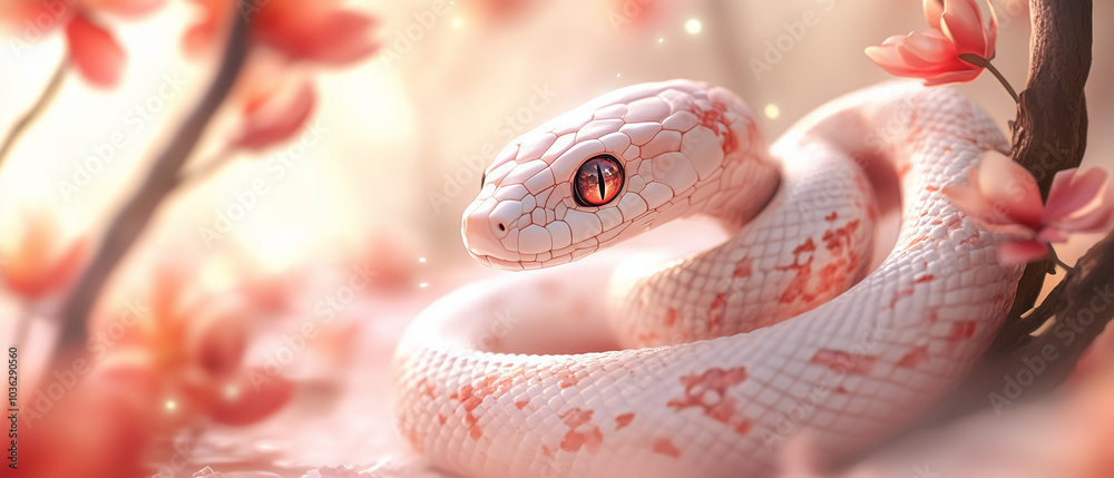 Fototapeta premium A patterned snake