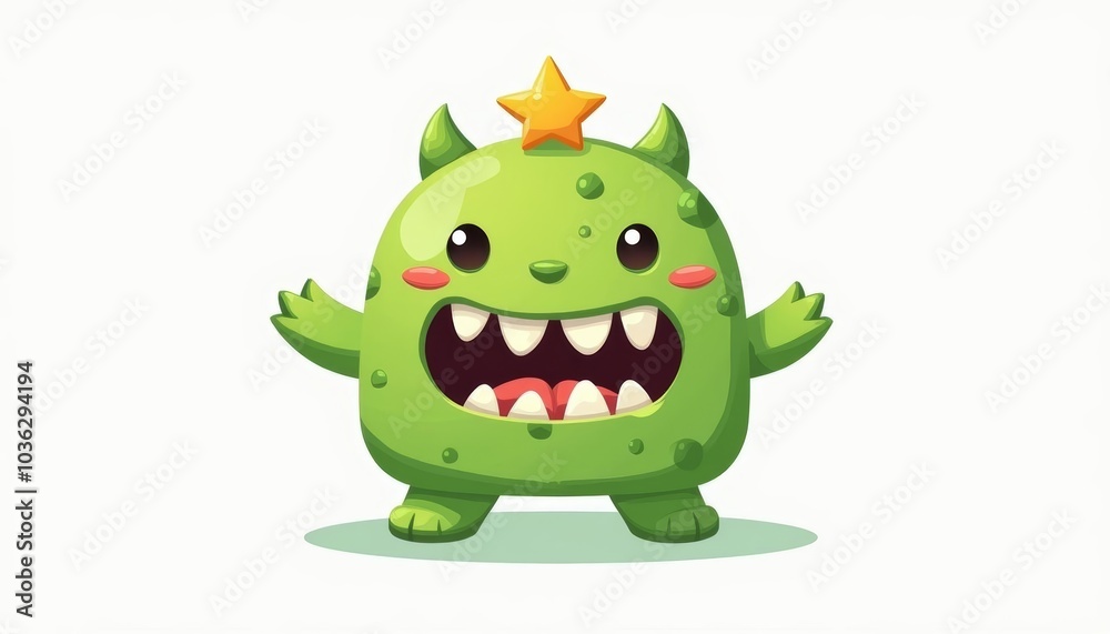 Joyful Cactus Character Perfect for Cartoon Graphics Joyful Cactus Character Perfect for Cartoon Graphics