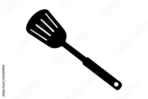 Spatula | isolated vector silhouette illustration on white background