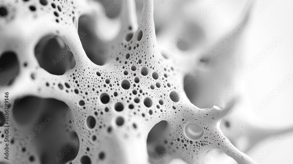 Abstract 3D Render of Organic Network