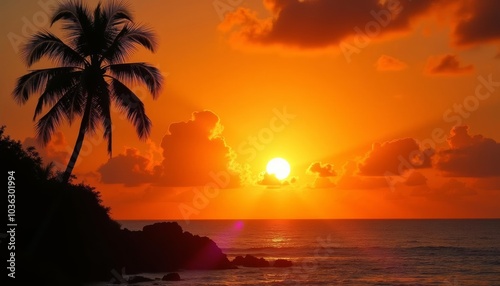  Sunset serenity by the sea