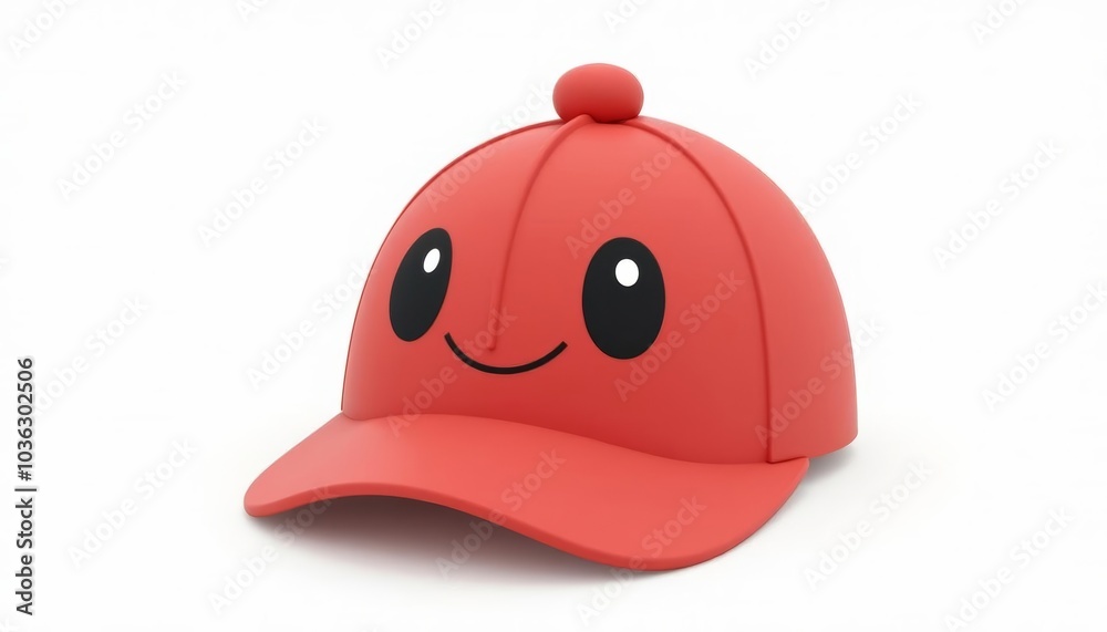 Fototapeta premium Joyful Red Hat with a Smile