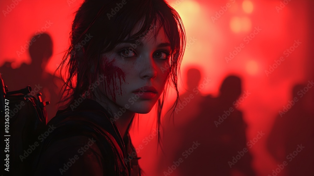 Unsettling and Eerie Boo Silhouette with Dripping Blood Effect and Shadowy Figures in the Background Creating a Chilling and Haunting Atmosphere for Horror Thriller or Supernatural Themes Unsettling and Eerie Boo Silhouette with Dripping Blood Effect and Shadowy Figures in the Background Creating a Chilling and Haunting Atmosphere for Horror Thriller or Supernatural Themes