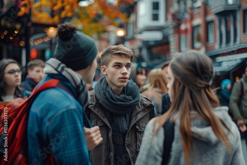 People walking in Regent Street.