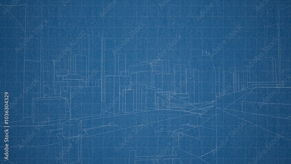 Technical drawing on a gradient background.Mechanical Engineering drawing Technical drawing on a gradient background.Mechanical Engineering drawing