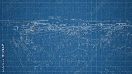 Technical drawing on a gradient background.Mechanical Engineering drawing