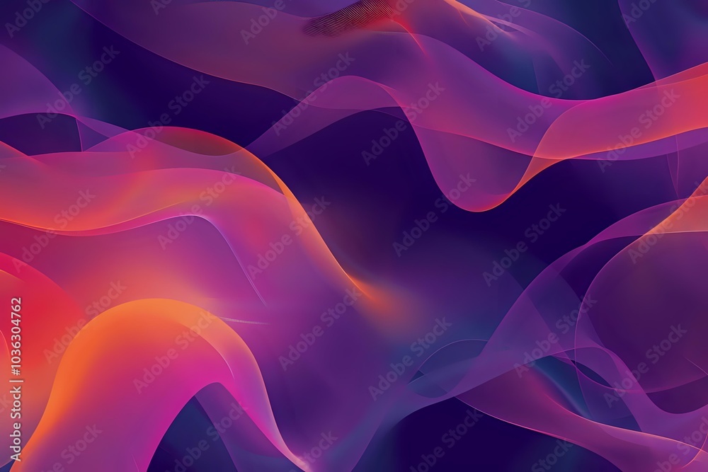 Obraz premium Dynamic Wavy Pattern, Abstract Background