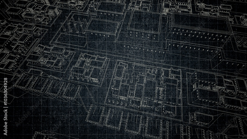 Technical drawing on a gradient background.Mechanical Engineering drawing Technical drawing on a gradient background.Mechanical Engineering drawing