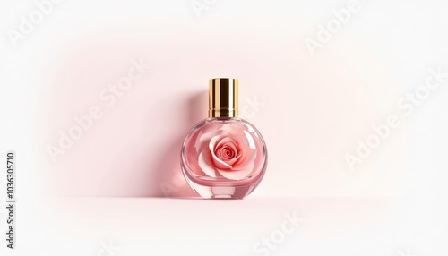  Elegance in a bottle  A rosescented perfume photo