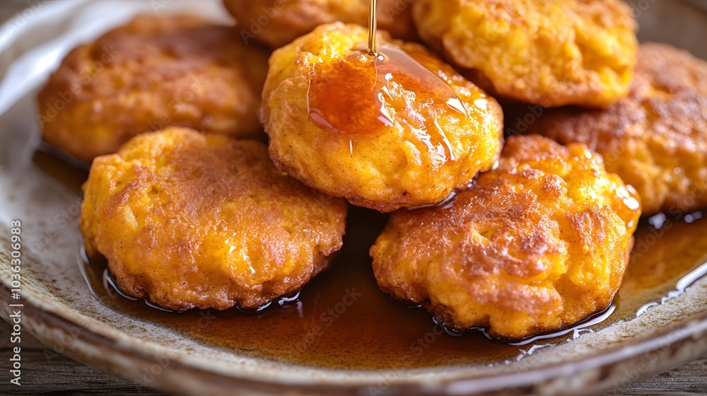 Sweet Corn Fritters with Maple Syrup Sweet Corn Fritters with Maple Syrup