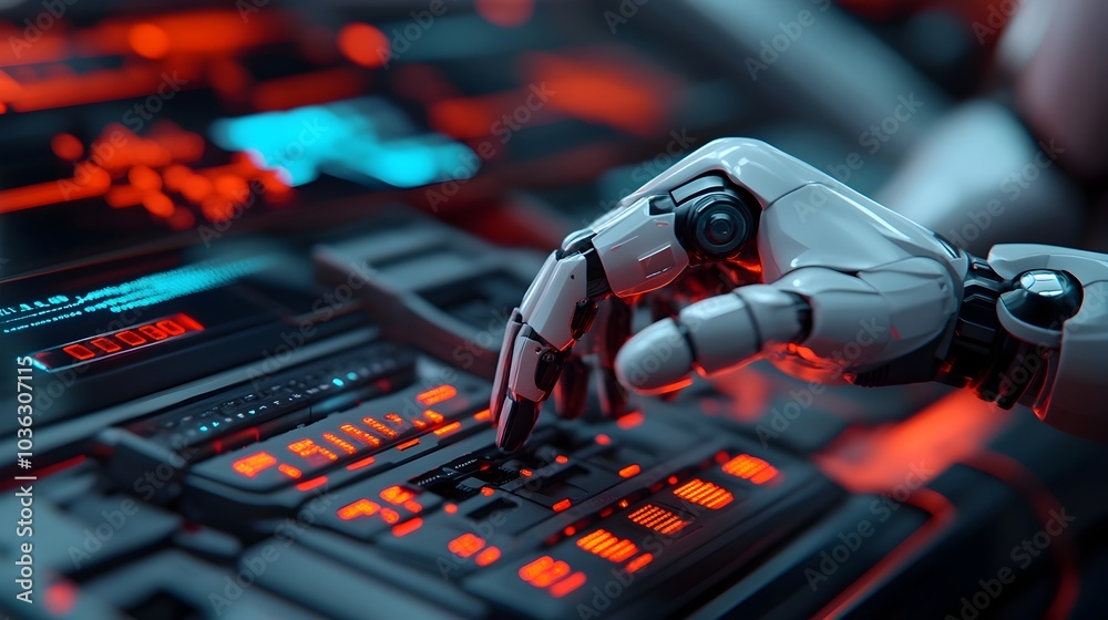 Robotic assistant meticulously repairing a car s engine using advanced holographic diagnostic tools and equipment in a sleek futuristic and cyberpunk inspired environment Robotic assistant meticulously repairing a car s engine using advanced holographic diagnostic tools and equipment in a sleek futuristic and cyberpunk inspired environment