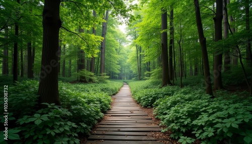  Exploring the serene forest path