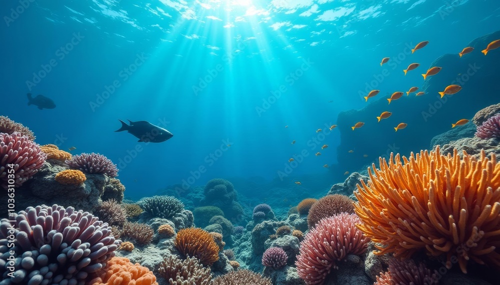 Fototapeta premium Exploring the depths of a vibrant underwater world