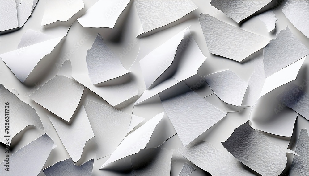 Obraz premium white paper texture torn