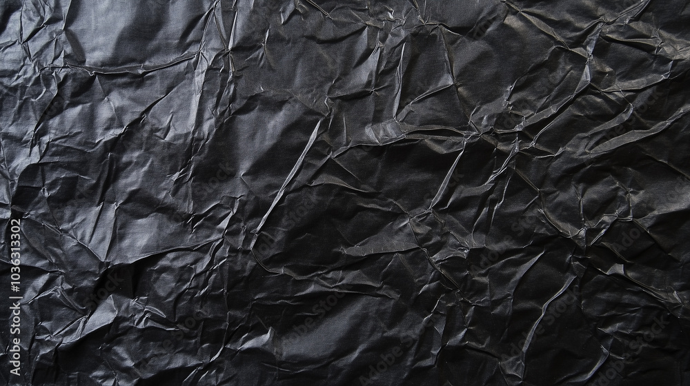 Black Crumpled Paper Texture Background Black Crumpled Paper Texture Background