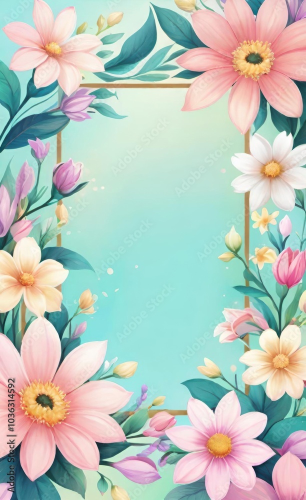 frame of flowers frame of flowers