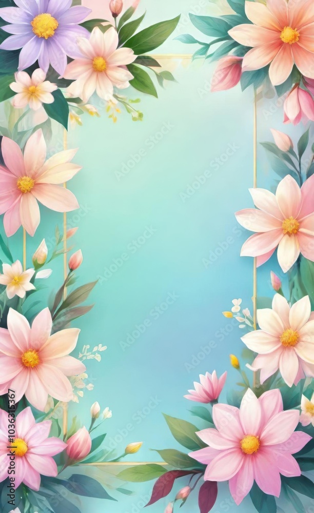 frame of flowers frame of flowers