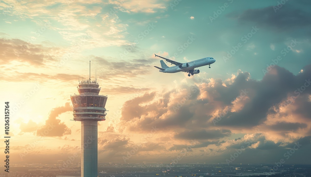 Ground radar assists air traffic controllers at an airport, emphasizing safety in aviation. Ground radar assists air traffic controllers at an airport, emphasizing safety in aviation.
