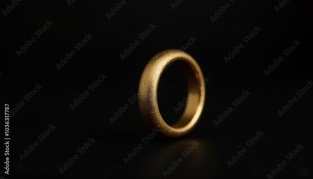 Gold ring symbol of commitment and love Gold ring symbol of commitment and love