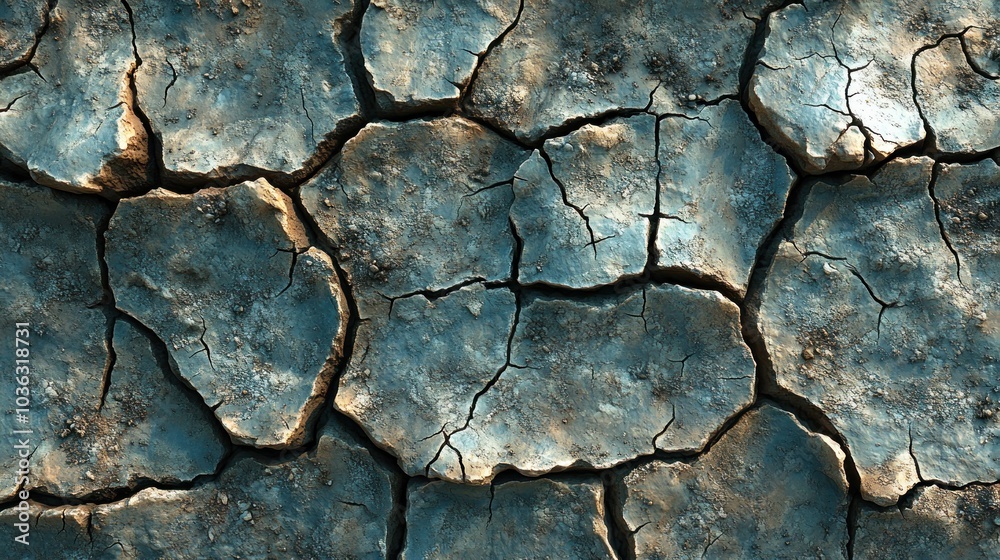 Cracked earth surface showcasing drought and land degradation. Cracked earth surface showcasing drought and land degradation.