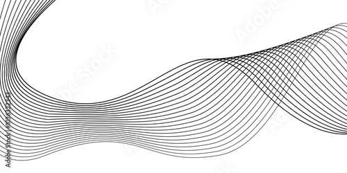 Black line Vector illustration on white background.