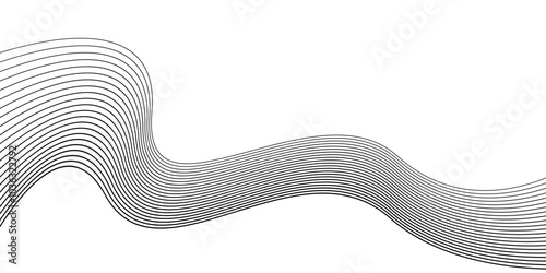 Black line Vector illustration on white background.