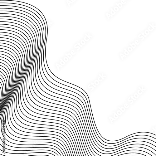 Black line Vector illustration on white background.