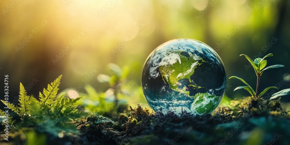 Corporate ESG sustainability strategy with renewable energy and decarbonization efforts reducing carbon footprint