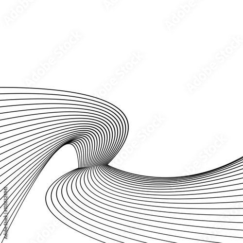 Black line Vector illustration on white background.
